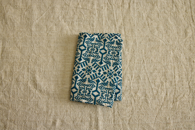 Lagoon Embroidered Hand Towel