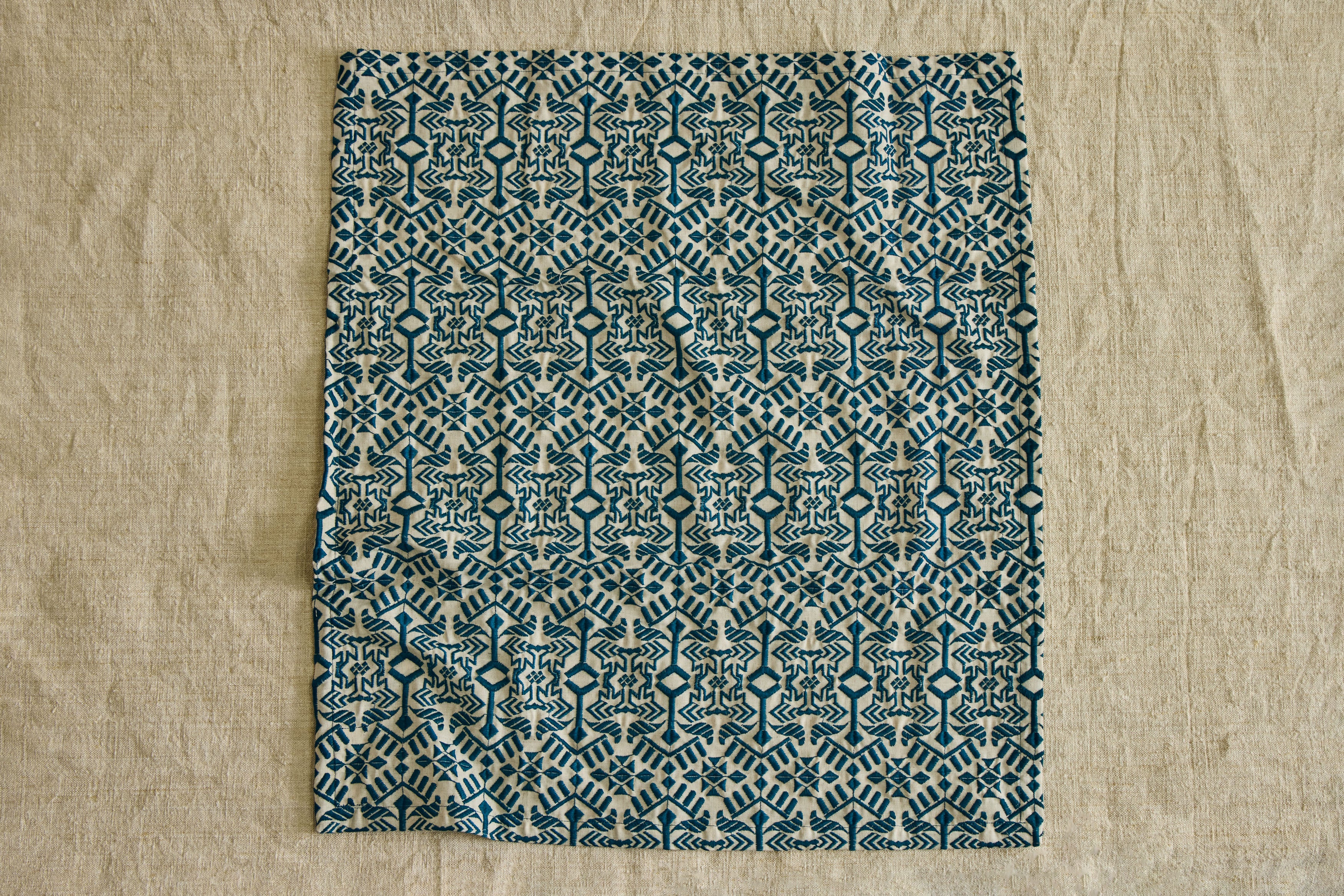 Lagoon Embroidered Hand Towel