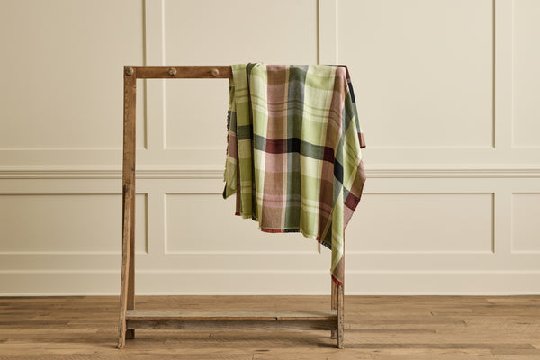 Basil Plaid Throw