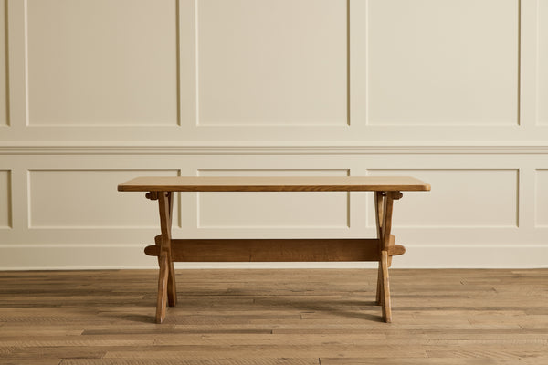 Danish X-Frame Dining Table