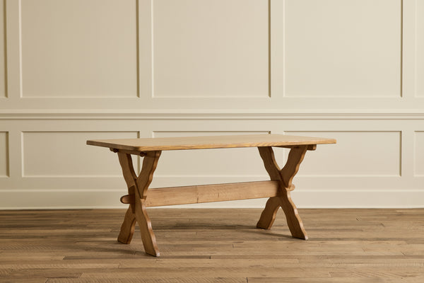 Danish X-Frame Dining Table