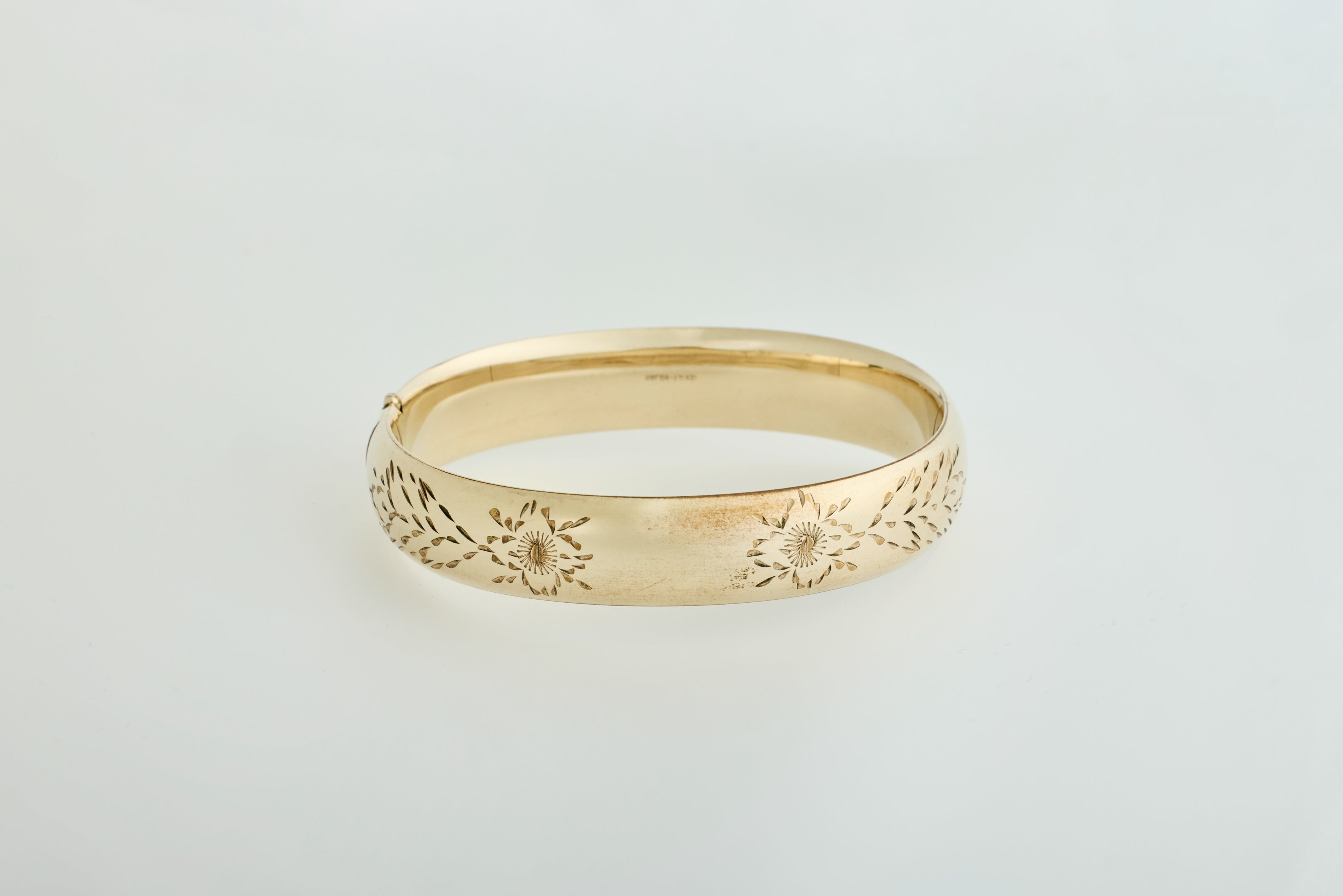 Etched Floral Bracelet