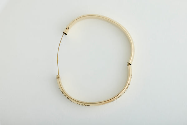 Etched Floral Bracelet