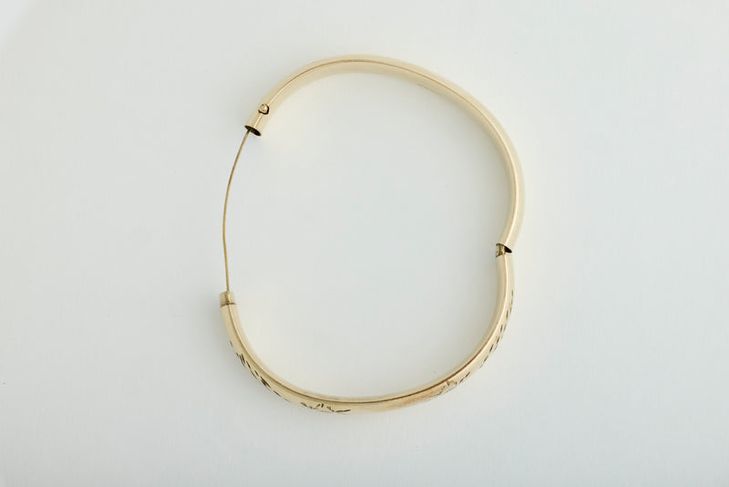 Etched Floral Bracelet