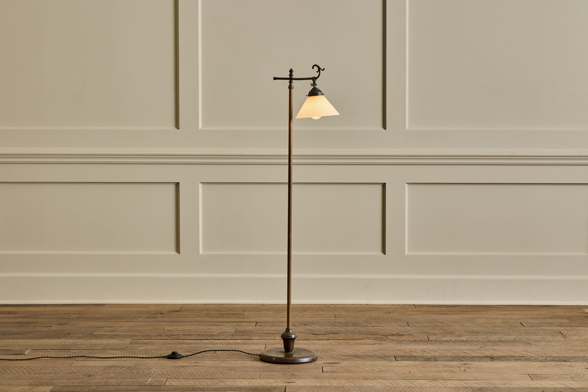 Art Deco Brass Floor Lamp