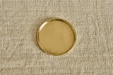 Unlacquered Brass Coasters, Set of 4