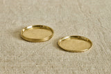 Unlacquered Brass Coasters, Set of 4