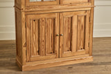 Belgian Pine Glass Door Cabinet