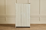 Belgian Pine Glass Door Cabinet