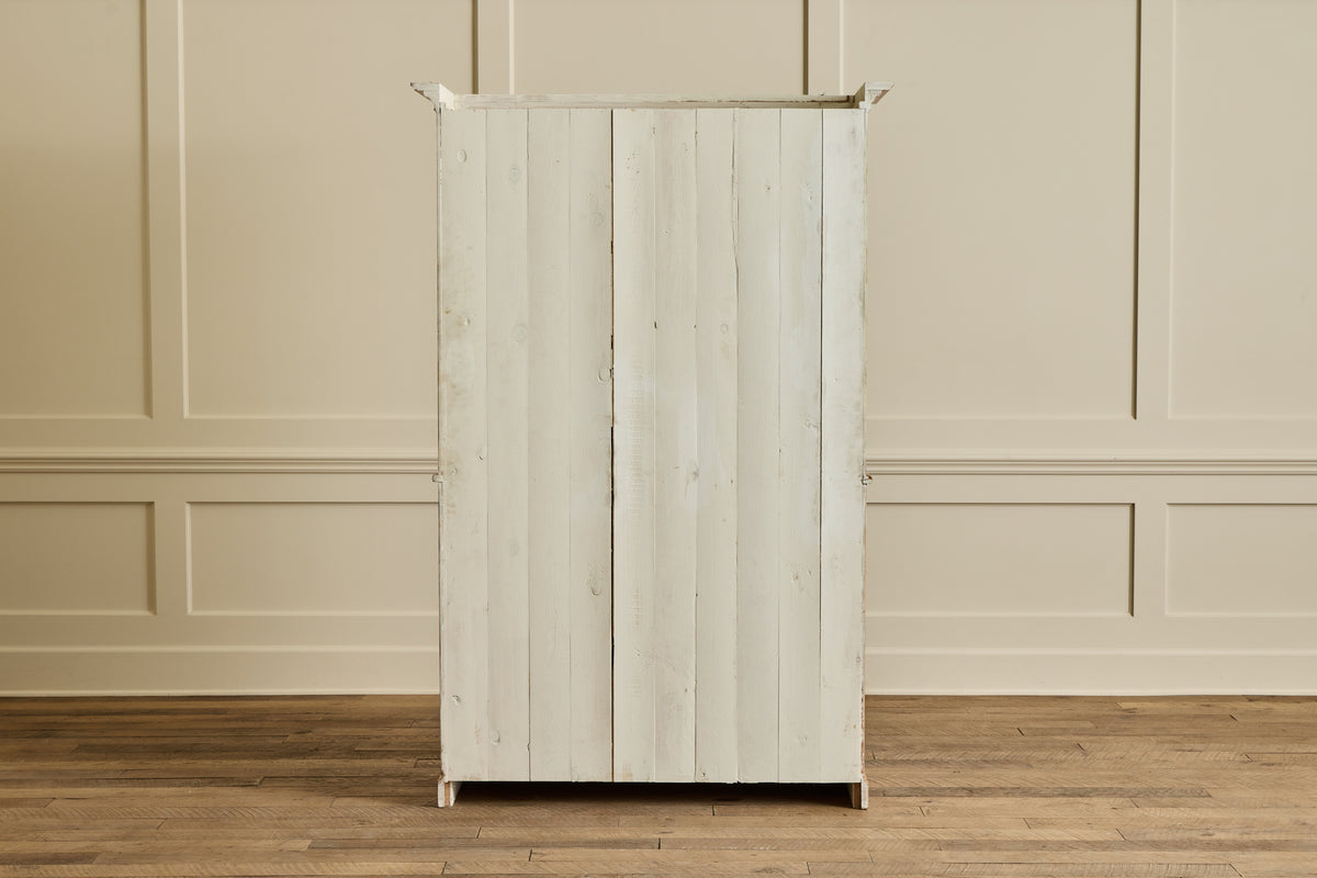 Belgian Pine Glass Door Cabinet