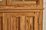 Belgian Pine Glass Door Cabinet