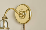 Pair of Ivars Glass & Brass Sconces
