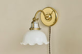 Pair of Ivars Glass & Brass Sconces