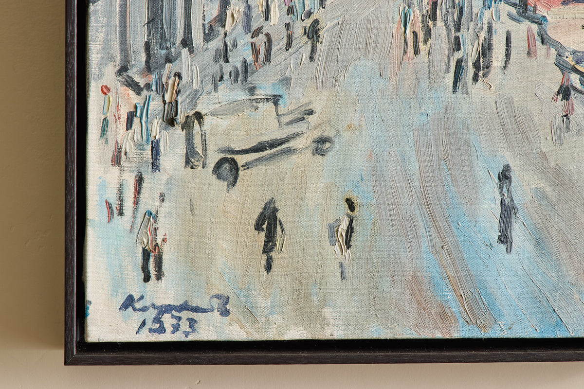 European Townscene Painting