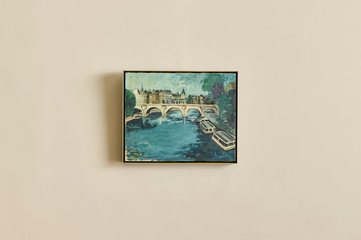 VTG SEINE RIVER PAINTING