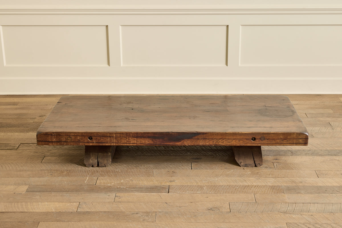 VTG LOW WOOD COFFEE TABLE