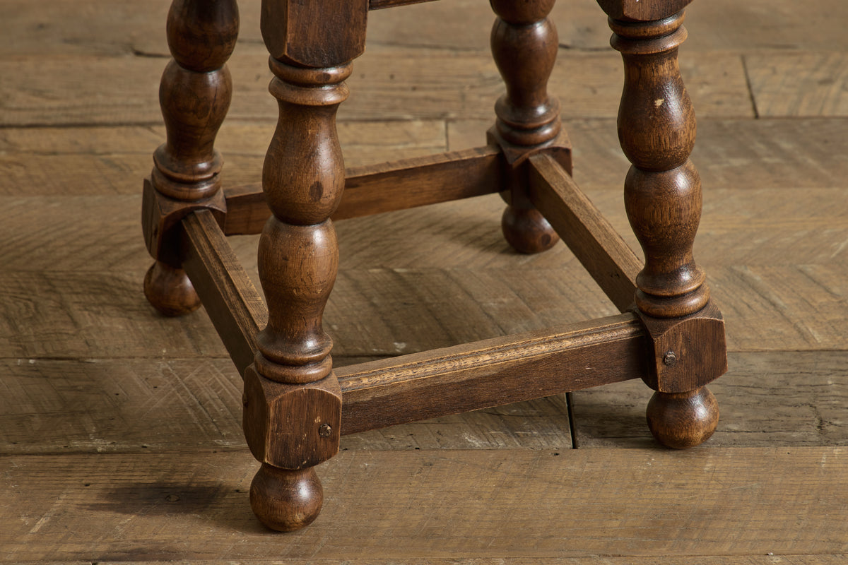 Pair of Turned Wood Stools