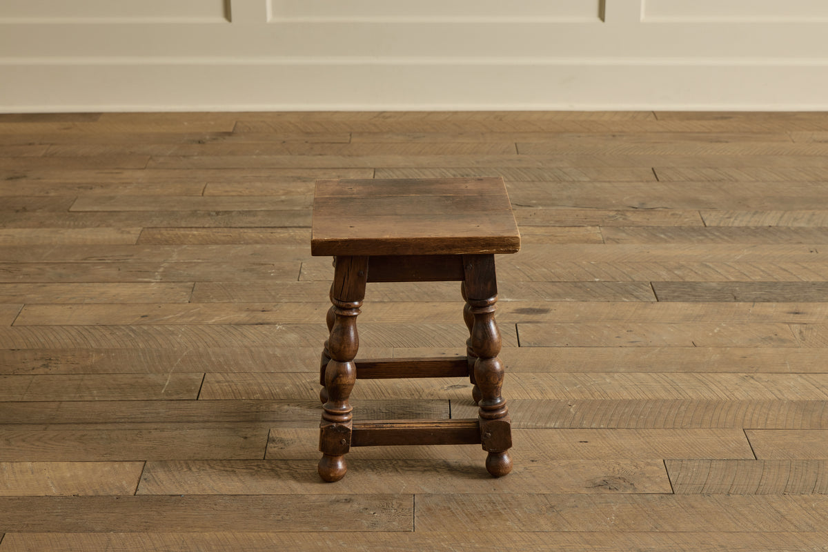 Pair of Turned Wood Stools