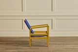 Pair. of Yellow Painted Lounge Chairs