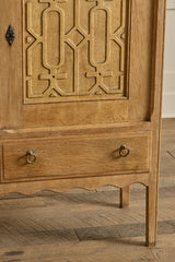 1960s Carved Oak Highboard