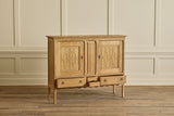 1960s Carved Oak Highboard
