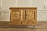 1960s Carved Oak Highboard