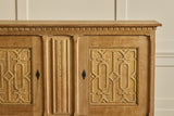 1960s Carved Oak Highboard