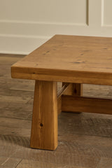 Brutalist Pine Coffee Table