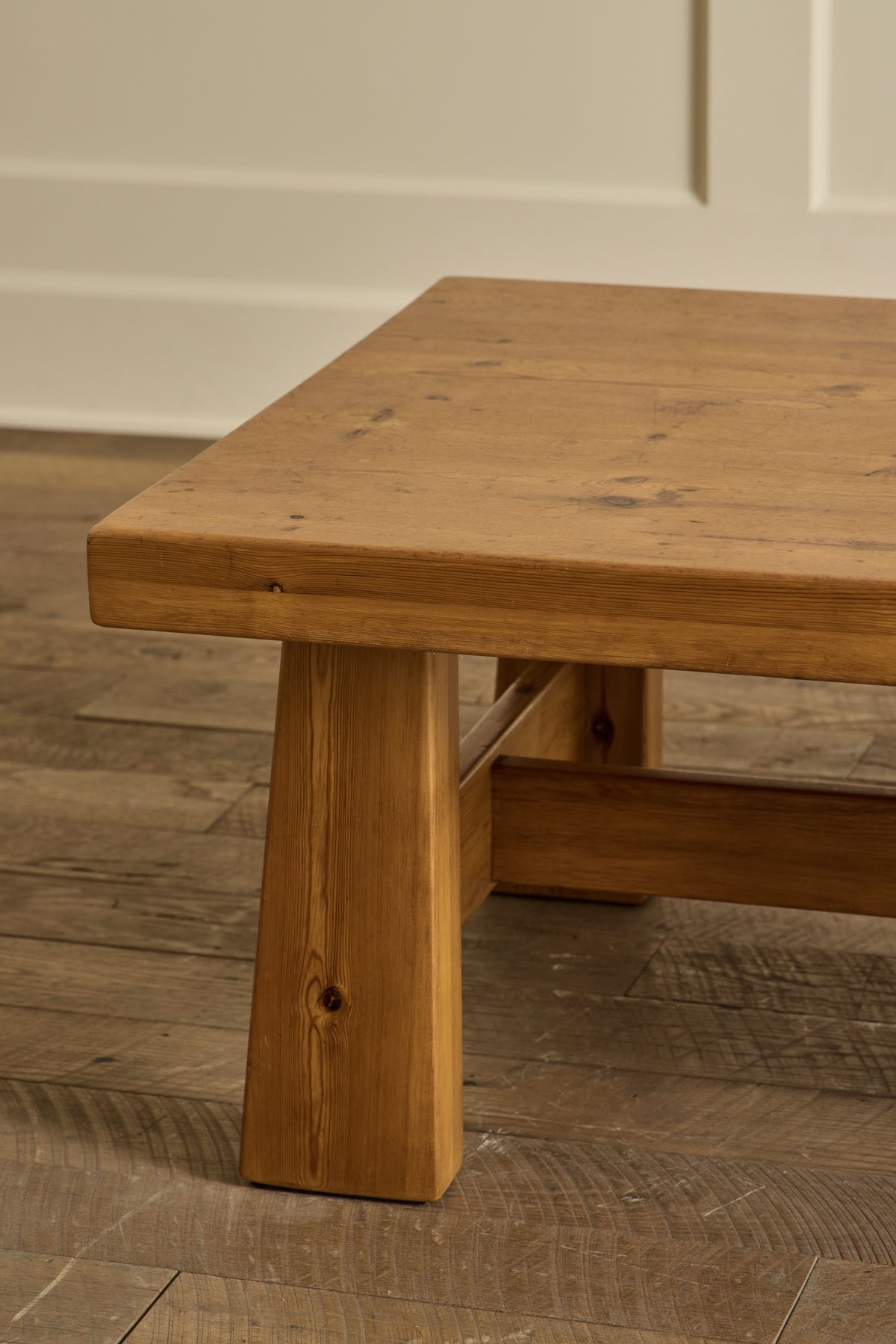 Brutalist Pine Coffee Table