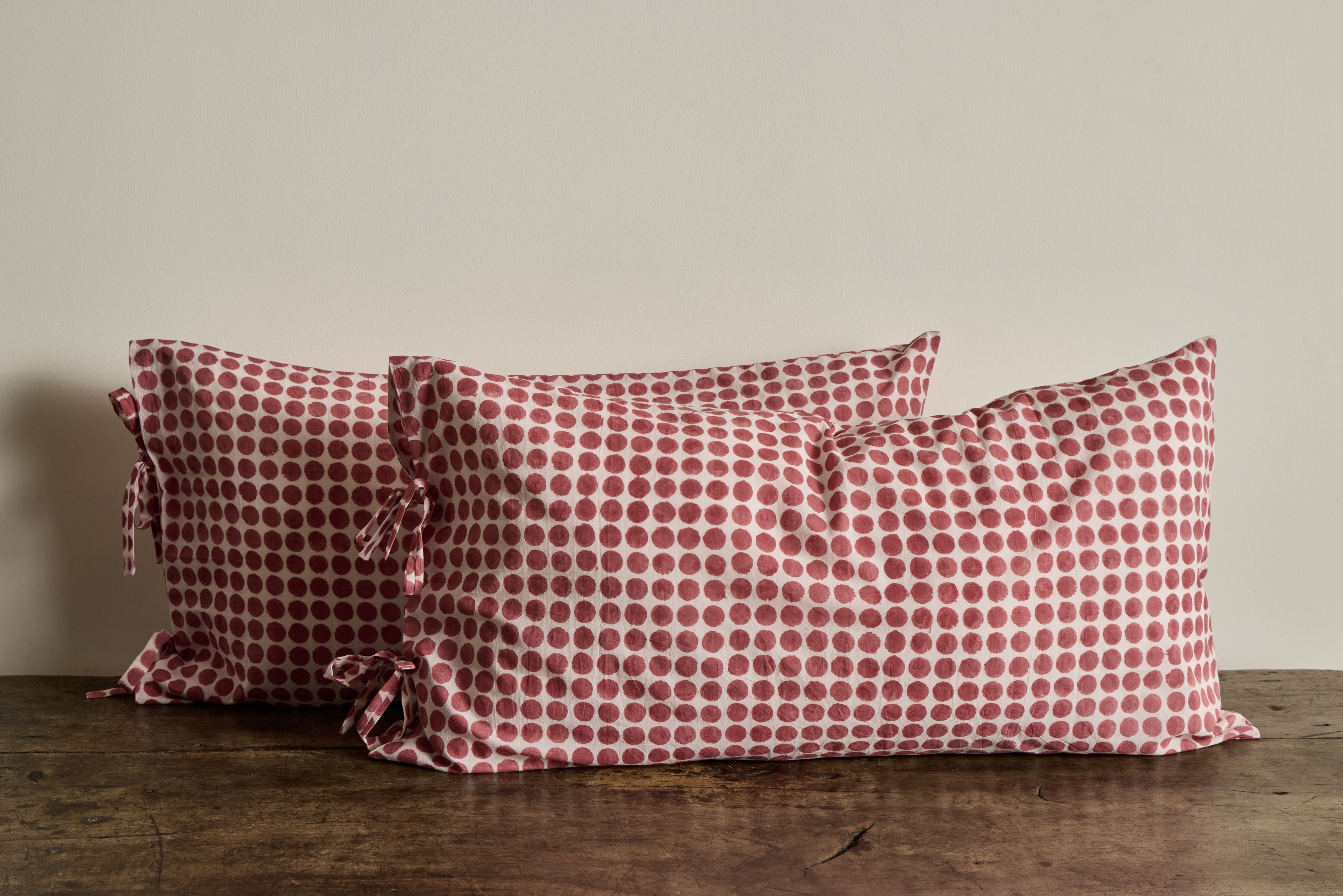 Pillowcases In Tania Red Dot