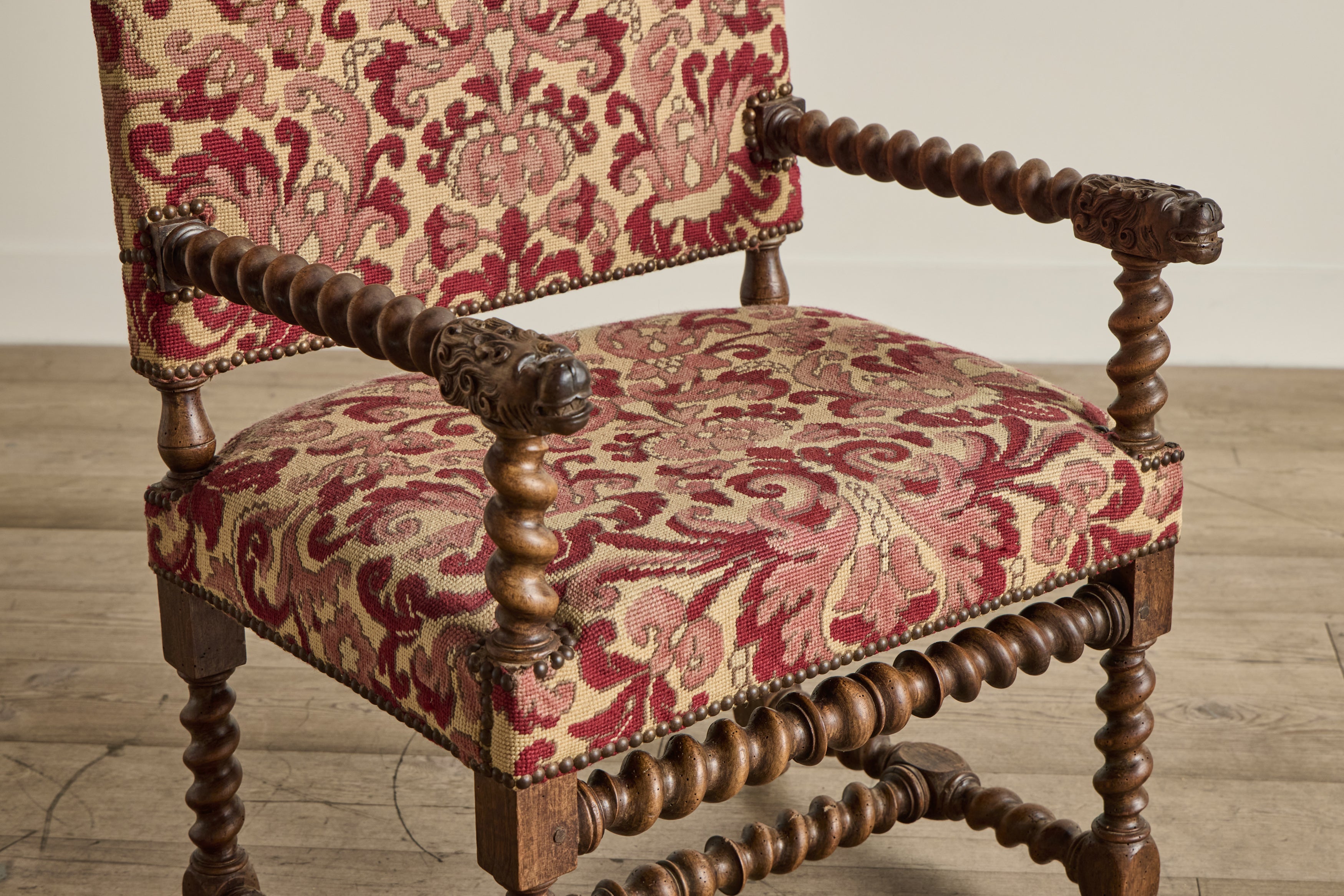 Pair of 18th Century Turned Wood Chairs