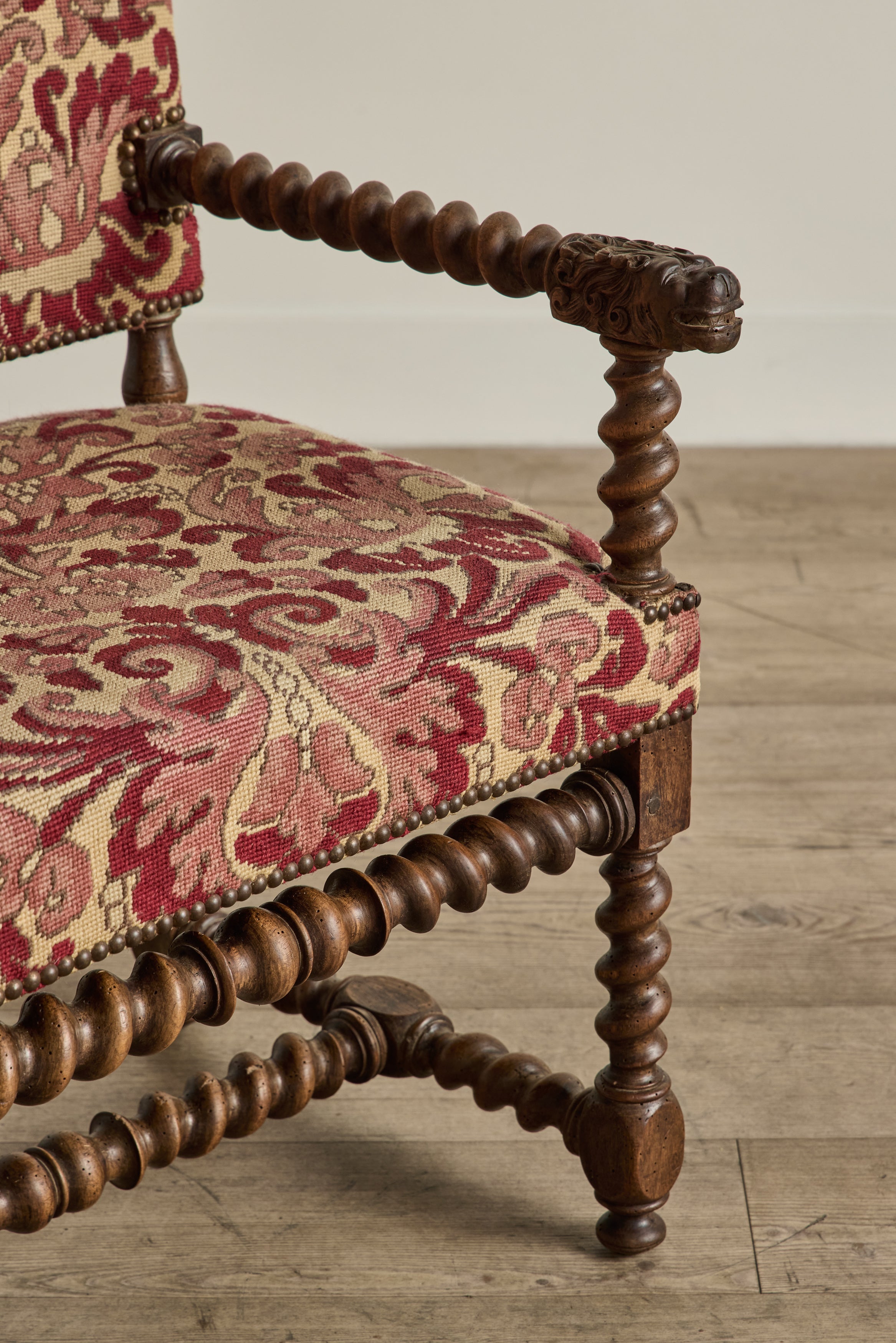 Pair of 18th Century Turned Wood Chairs