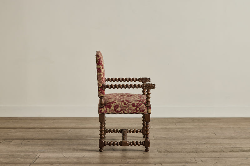 Pair of 18th Century Turned Wood Chairs