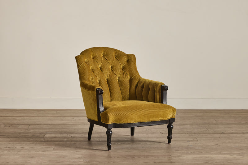 Corduroy Tufted Armchair (LA)