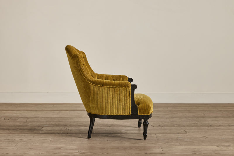 Corduroy Tufted Armchair (LA)