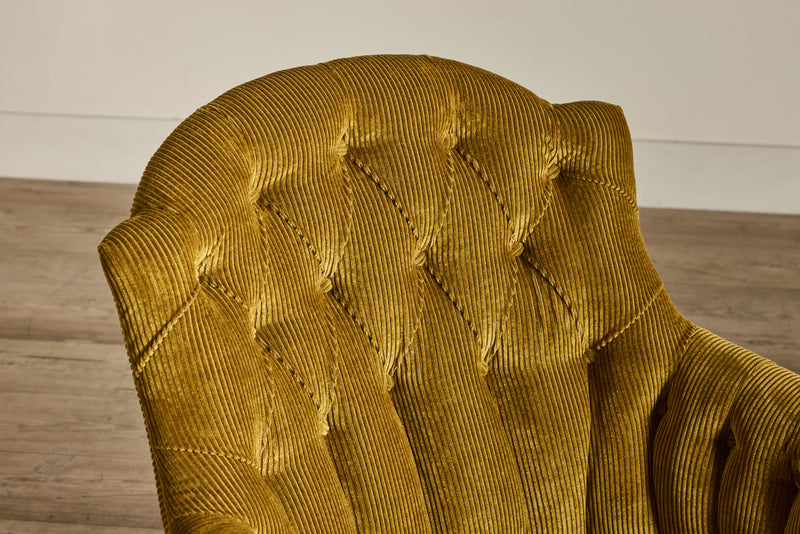 Corduroy Tufted Armchair (LA)