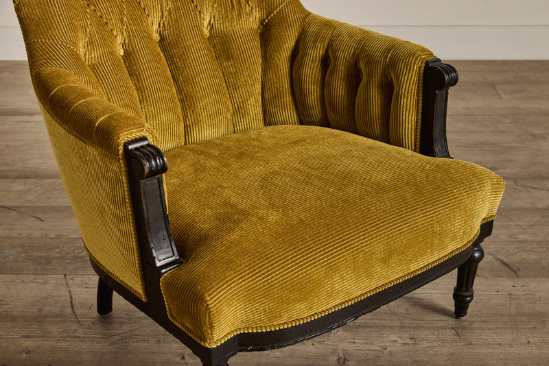 Corduroy Tufted Armchair (LA)