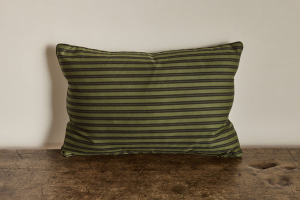 Howe Olive Ticking Pillow