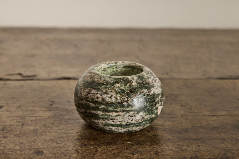 Pair of Green Marble Votives (LA)