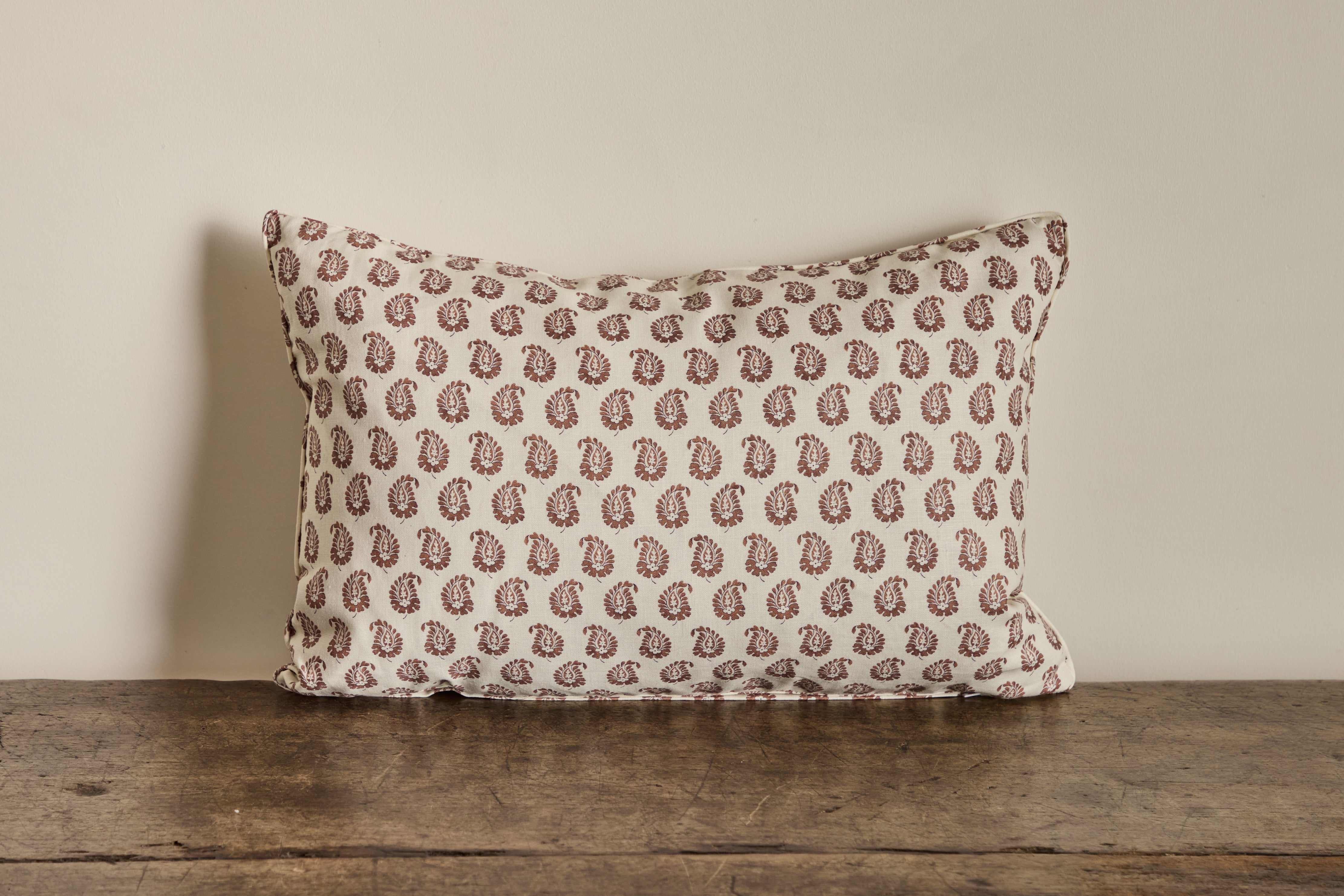 Howe Cypress Linen Pillow in Cocoa