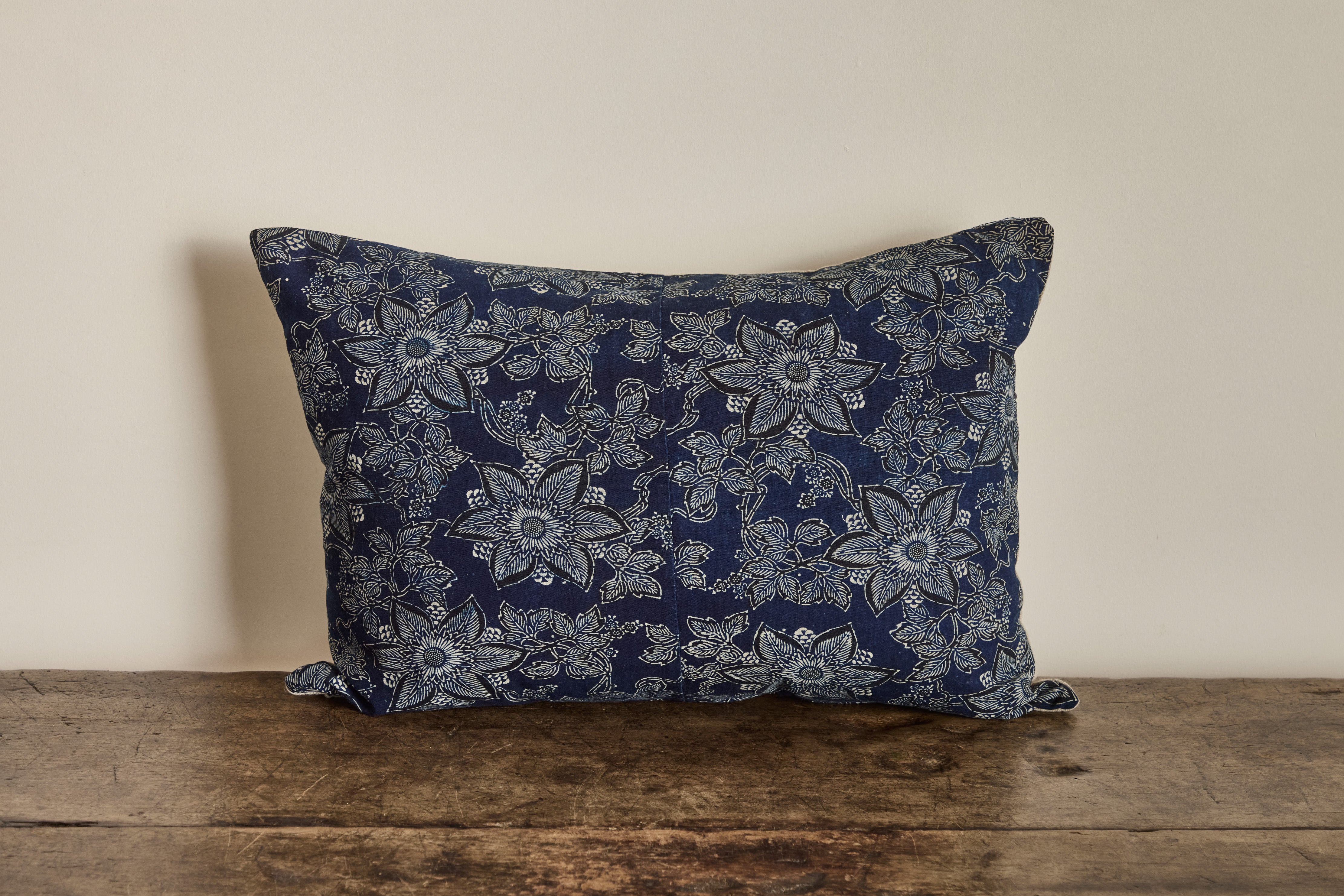 Vintage Japanese Floral Pillow