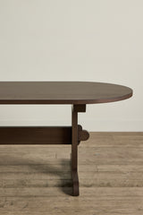 Oval Trestle Dining Table, 108"
