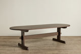 Oval Trestle Dining Table, 108"