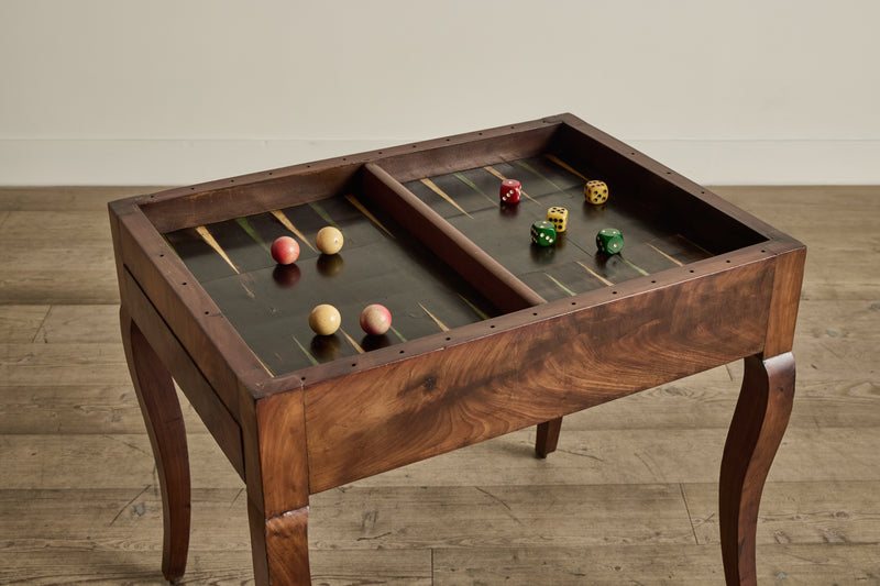 18th Century Game Table & Pieces