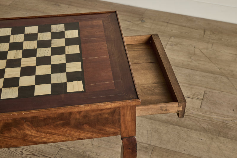 18th Century Game Table & Pieces