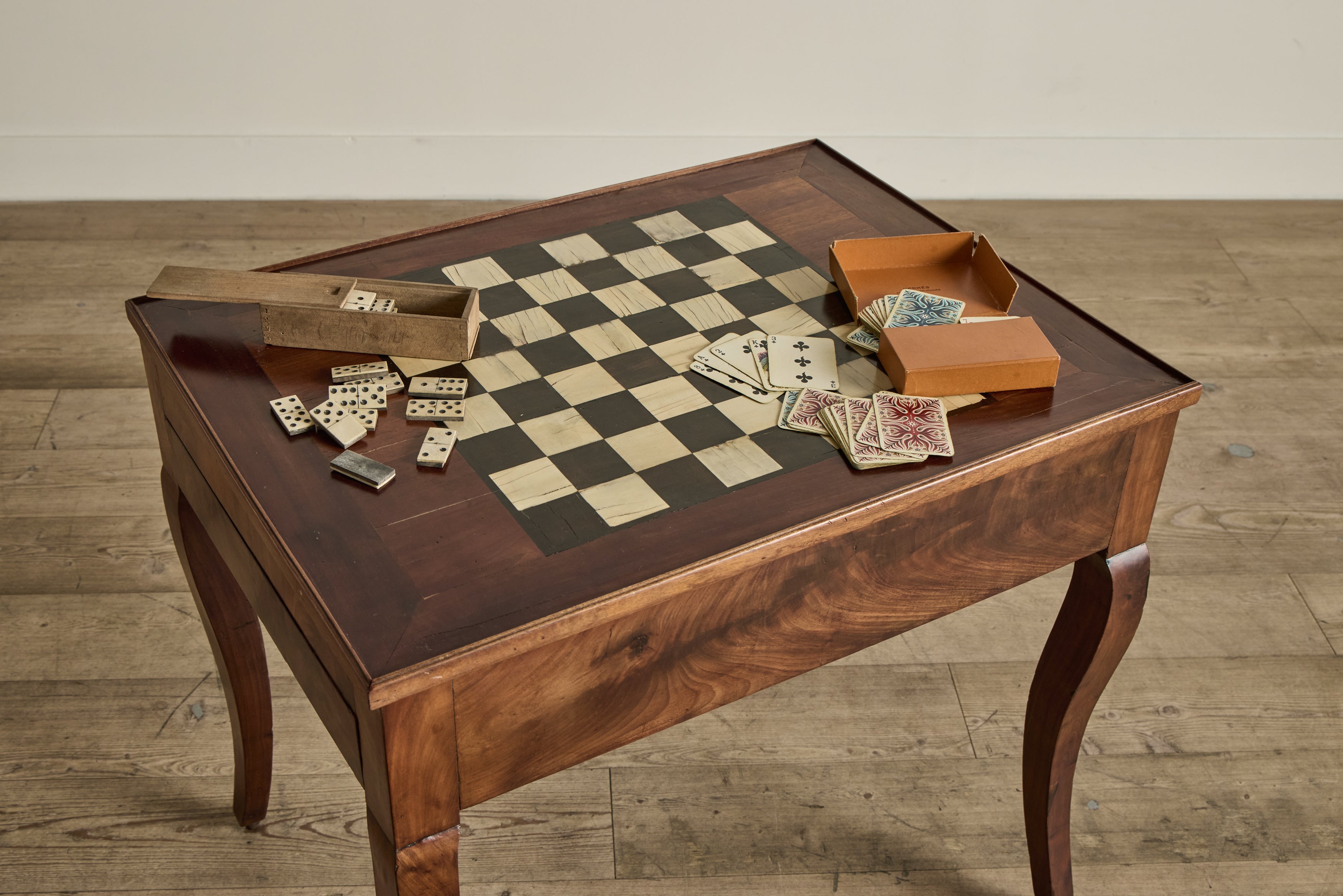 18th Century Game Table & Pieces