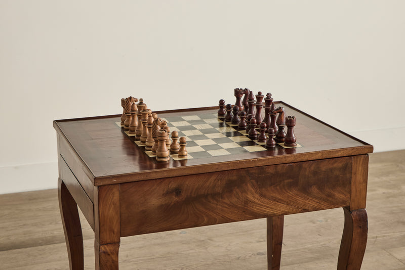 18th Century Game Table & Pieces