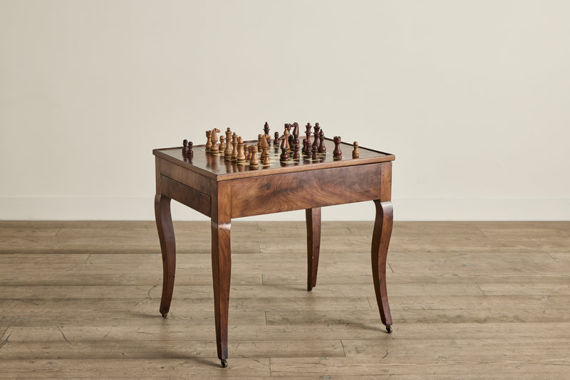 18th Century Game Table & Pieces