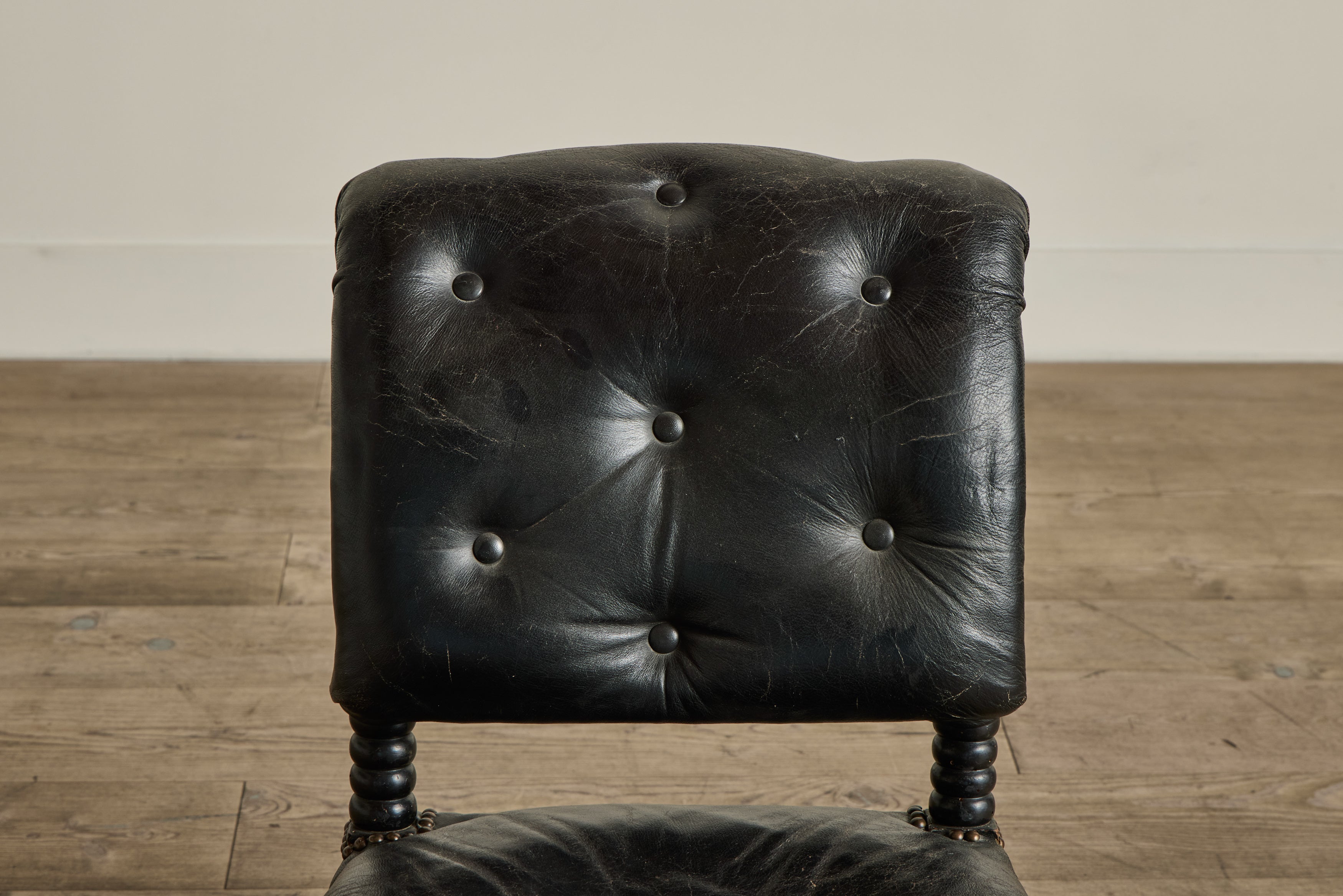 Black Fringe Slipper Chair
