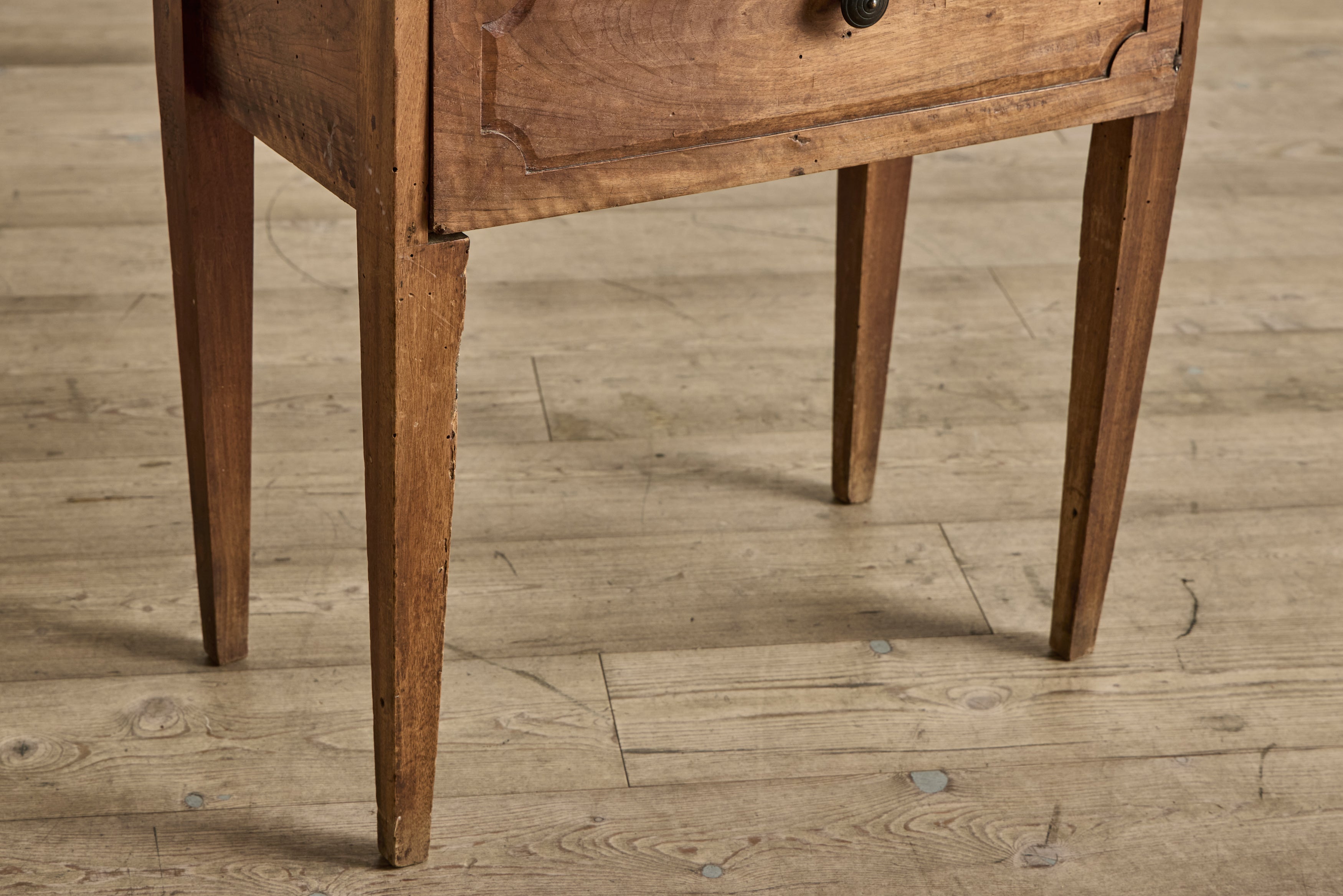 Faux Drawer Wood Side Table